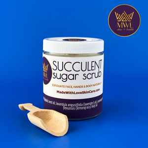 succulent skin care SUCCULENT SUGAR SCRUBS – Made With Love Natural Skin Care